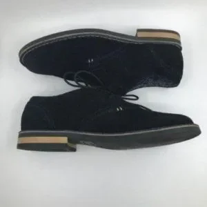 Original Penguin Waylon Oxford Shoes Men 9.5 Black Suede Contrast Stitch Lace-Up Penguin by Munsingwear Waylon Black Leather Oxford Shoes  main image 3